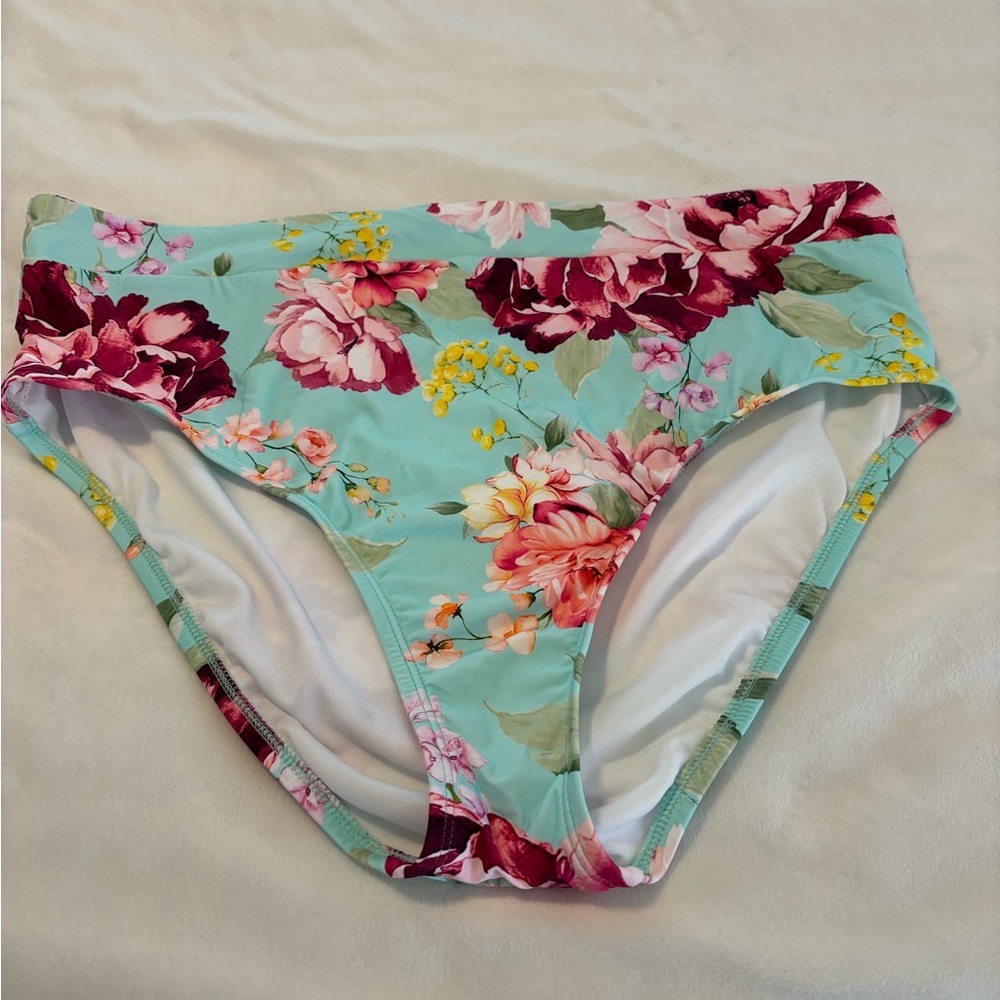 NWOT Freshwater high rise swim bottoms - size xl
